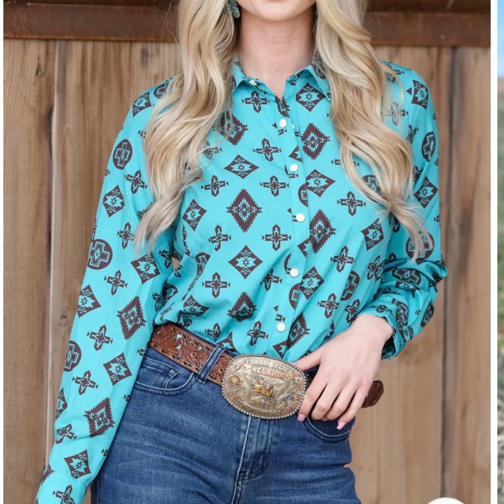 Western Rodeo Button Up